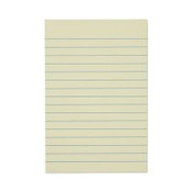 Universal® Recycled Self-Stick Note Pads, Note Ruled, 4" x 6", Yellow, 100 Sheets/Pad, 12 Pads/Pack Item: UNV28073