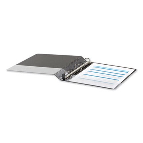 Universal® Deluxe Easy-to-Open D-Ring View Binder, 3 Rings, 1" Capacity, 11 x 8.5, Black Item: UNV30711