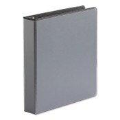 Universal® Deluxe Easy-to-Open D-Ring View Binder, 3 Rings, 1.5" Capacity, 11 x 8.5, Black Item: UNV30721