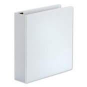 Universal® Deluxe Easy-to-Open D-Ring View Binder, 3 Rings, 2" Capacity, 11 x 8.5, White Item: UNV30732