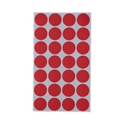 Universal® Self-Adhesive Removable Color-Coding Labels, 0.75" dia, Red, 28/Sheet, 36 Sheets/Pack Item: UNV40103