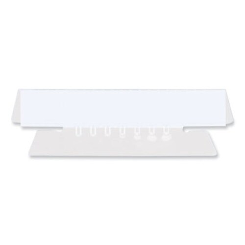 Universal® Hanging File Folder Plastic Index Tabs, 1/3-Cut, Clear, 3.7" Wide, 25/Pack Item: UNV43313