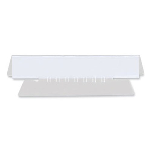 Universal® Hanging File Folder Plastic Index Tabs, 1/3-Cut, Clear, 3.7" Wide, 50/Pack Item: UNV43314