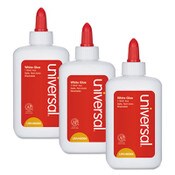 Universal® Washable White Glue, 4 oz, Dries Clear, 3/Pack Item: UNV46064
