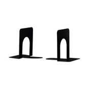 Universal® Economy Bookends, Standard, 4.75 x 5.25 x 5, Heavy Gauge Steel, Black, 1 Pair Item: UNV54051