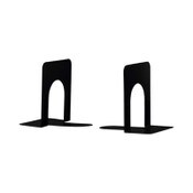 Universal® Economy Bookends, Nonskid, 4.75 x 5.25 x 5, Heavy Gauge Steel, Black, 1 Pair Item: UNV54055