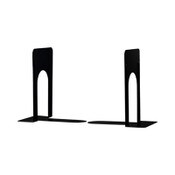 Universal® Economy Bookends, Standard, 5.88 x 8.25 x 9, Heavy Gauge Steel, Black, 1 Pair Item: UNV54091