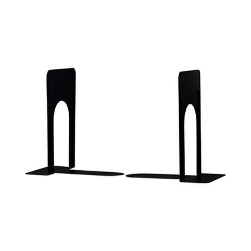 Universal® Economy Bookends, Standard, 5.88 x 8.25 x 9, Heavy Gauge Steel, Black, 1 Pair Item: UNV54091