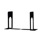 Universal® Economy Bookends, Nonskid, 5.88 x 8.25 x 9, Heavy Gauge Steel, Black, 1 Pair Item: UNV54095