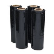 Universal® Black Stretch Film, 18" x 1,500 ft Roll, 20 mic (80-Gauge), 4/Carton Item: UNV62120