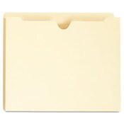 Universal® Deluxe Manila File Jackets with Reinforced Tabs, Straight Tab, Letter Size, Manila, 50/Box Item: UNV73500