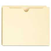 Universal® Deluxe Manila File Jackets with Reinforced Tabs, Straight Tab, Letter Size, Manila, 50/Box Item: UNV73700