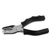 Universal® Eight-Sheet Handheld One-Hole Punch, 1/4" Holes, Metal with Rubber Grip, Black Item: UNV74321