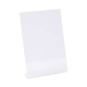 Universal® Clear L-Style Freestanding Frame, 5 x 7 Insert, 3/Pack Item: UNV76850