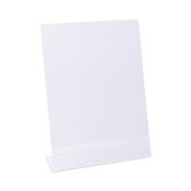Universal® Clear L-Style Freestanding Frame, 8.5 x 11 Insert, 3/Pack Item: UNV76852