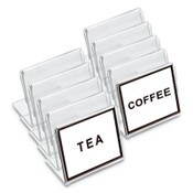 Universal® Mini Table-Top Sign, 1.5 x 2, Clear Item: UNV76861