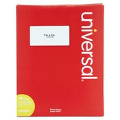 Universal® White Labels, Inkjet/Laser Printers, 2 x 4, White, 10/Sheet, 100 Sheets/Box Item: UNV80107