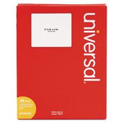 Universal® White Labels, Inkjet/Laser Printers, 3.33 x 4, White, 6/Sheet, 100 Sheets/Box Item: UNV80108