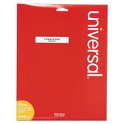 Universal® Self-Adhesive Permanent File Folder Labels, 0.66 x 3.44, White with Assorted Color Borders, 30/Sheet, 25 Sheets/Pack Item: UNV80111