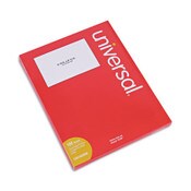Universal® White Labels, Inkjet/Laser Printers, 5.5 x 8.5, White, 2/Sheet, 100 Sheets/Pack Item: UNV80206