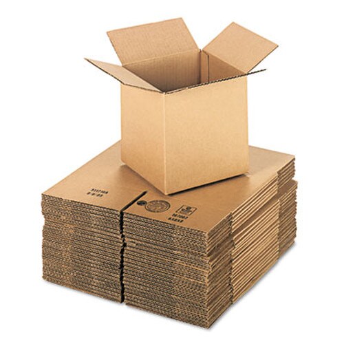 Universal® Cubed Fixed-Depth Corrugated Shipping Boxes, Regular Slotted Container (RSC), Medium, 8" x 8" x 8", Brown Kraft, 25/Bundle Item: UNV888