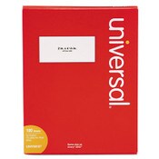 Universal® Copier Mailing Labels, Copiers, 2 x 4.25, White, 10/Sheet, 100 Sheets/Box Item: UNV90107