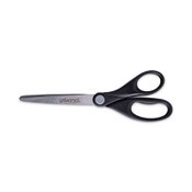 Universal® Stainless Steel Office Scissors, 7" Long, 3" Cut Length, Straight Black Handle Item: UNV92008