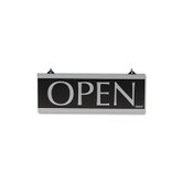 Headline® Sign Century Series Reversible Open/Closed Sign, w/Suction Mount, 13 x 5, Black Item: USS4246