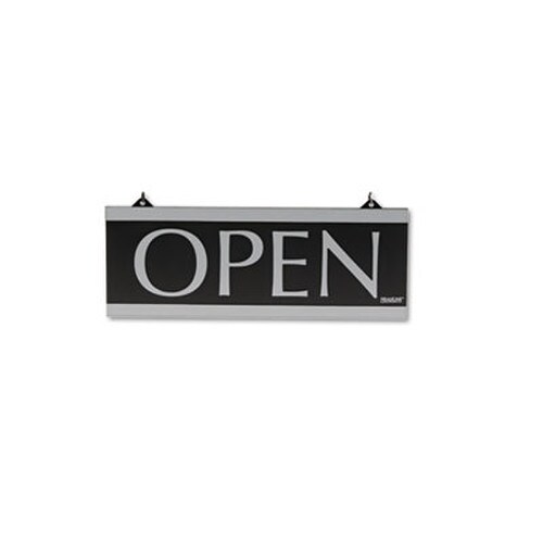 Headline® Sign Century Series Reversible Open/Closed Sign, w/Suction Mount, 13 x 5, Black Item: USS4246