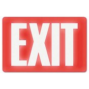 Headline® Sign Glow In The Dark Sign, 8 x 12, Red Glow, Exit Item: USS4792