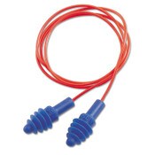 Howard Leight® by Honeywell DPAS-30R AirSoft Multiple-Use Earplugs, 27NRR, Red Polycord, Blue, 100/Box Item: UVXDPAS30R
