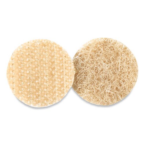 VELCRO® Brand Sticky-Back Fasteners with Dispenser Box, Removable Adhesive, 0.75" dia, Beige, 200/Roll Item: VEK90140