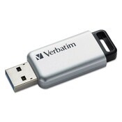 Verbatim® Store 'n' Go Secure Pro USB Flash Drive with AES 256 Encryption, 32 GB, Silver Item: VER98665