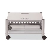 Vertiflex® Underdesk Machine Stand, Metal, 2 Shelves, 90 lb Capacity, 21.5" x 17.88" x 11.5", Matte Gray Item: VRTVF52005