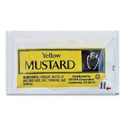 Vistar Condiment Packets, Mustard, 0.16 oz Packet, 200/Carton Item: VST80006