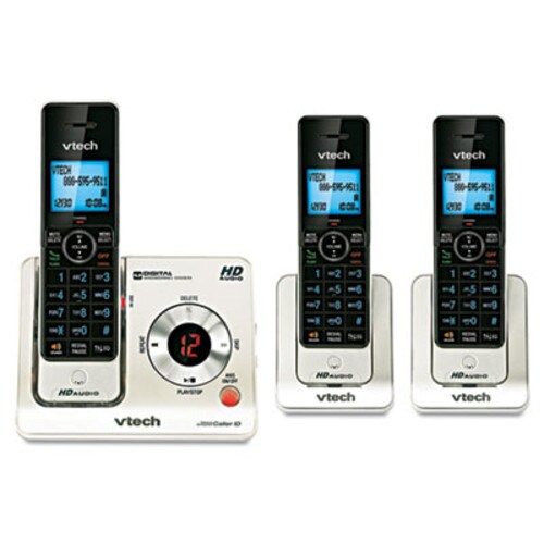 Vtech® LS6425-3 DECT 6.0 Cordless Voice Announce Answering System Item: VTELS64253