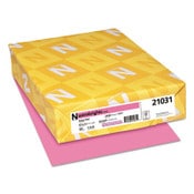 Astrobrights® Color Paper, 24 lb Bond Weight, 8.5 x 11, Pulsar Pink, 500/Ream Item: WAU21031
