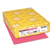 Astrobrights® Color Cardstock, 65 lb Cover Weight, 8.5 x 11, Plasma Pink, 250/Pack Item: WAU22129
