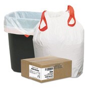 Draw 'n Tie® Heavy-Duty Trash Bags, Drawstring, 13 gal, 24.5" x 27.38", White, 50 Bags/Roll, 4 Rolls/Box Item: WBI1DK200
