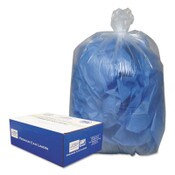 Classic Clear Linear Low-Density Can Liners, 60 gal, 0.9 mil, 38" x 58", Clear, 10 Bags/Roll, 10 Rolls/Carton Item: WBI385822C