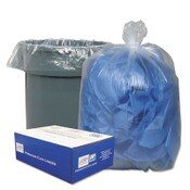 Classic Clear Linear Low-Density Can Liners, 56 gal, 0.9 mil, 43" x 47", Clear, 10 Bags/Roll, 10 Rolls/Carton Item: WBI434722C