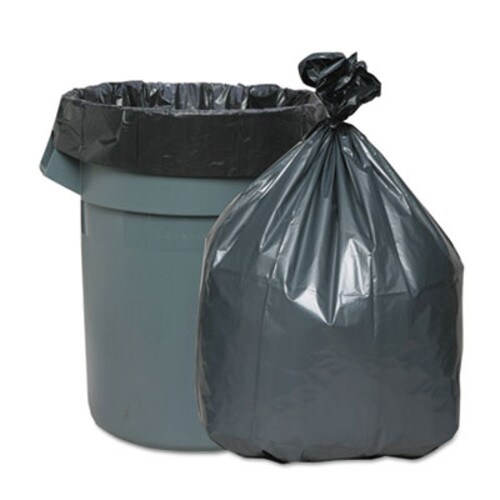 Platinum Plus® Can Liners, 60 gal, 1.55 mil, 39" x 56", Gray, 5 Bags/Roll, 5 Rolls/Carton Item: WBIPLA5525