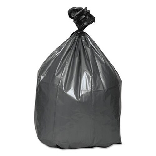 Platinum Plus® Can Liners, 60 gal, 1.55 mil, 39" x 56", Gray, 5 Bags/Roll, 5 Rolls/Carton Item: WBIPLA5525