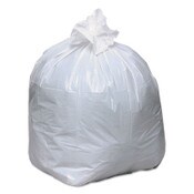 Earthsense® Commercial Linear-Low-Density Recycled Tall Kitchen Bags, Open-Face, 13 gal, 24" x 33", White, 15 Bags/Roll, 10 Rolls/Box Item: WBIRNW1K150V