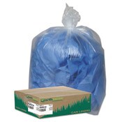 Earthsense® Commercial Linear Low Density Clear Recycled Can Liners, 33 gal, 1.25 mil, 33" x 39", Clear, 10 Bags/Roll, 10 Rolls/Carton Item: WBIRNW4015C