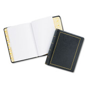 Wilson Jones® Looseleaf Corporation Minute Book, 1 Subject, Unruled, Black/Gold Cover, 11 x 8.5, 250 Sheets Item: WLJ039511