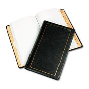 Wilson Jones® Looseleaf Corporation Minute Book, 1 Subject, Unruled, Black/Gold Cover, 14 x 8.5, 250 Sheets Item: WLJ039531
