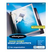 Wilson Jones® Heavyweight Top-Loading Sheet Protectors, Nonglare Finish, Letter, 50/Box Item: WLJ21412