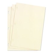 Wilson Jones® Looseleaf Minute Book Ledger Sheets, 11 x 8.5, Ivory, Loose Sheet, 100/Box Item: WLJ90110