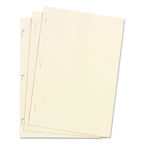 Wilson Jones® Looseleaf Minute Book Ledger Sheets, 14 x 8.5, Ivory, Loose Sheet 100/Box Item: WLJ90130